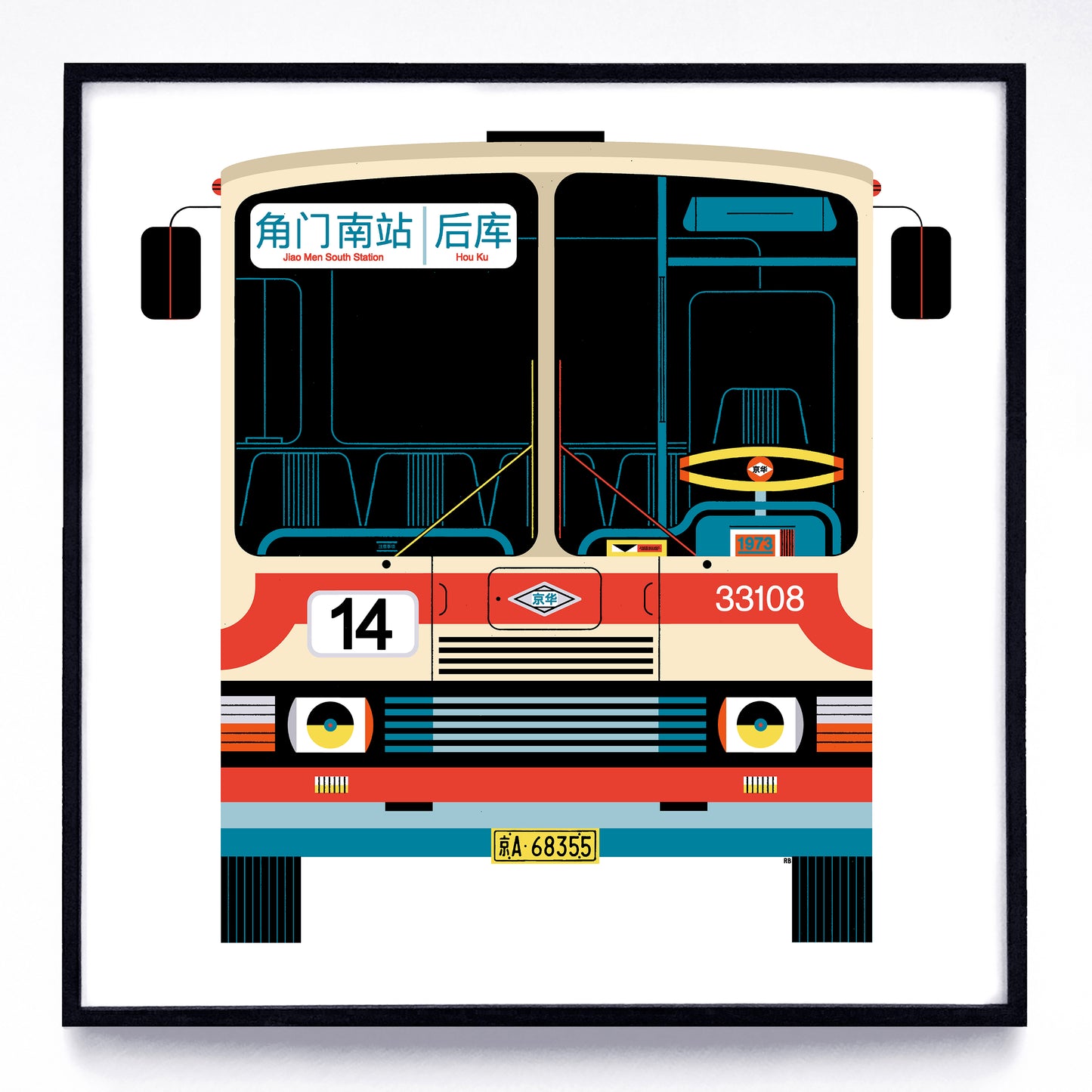 Buses print series