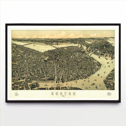 "Boston" print by Albert E. Downs (1899)