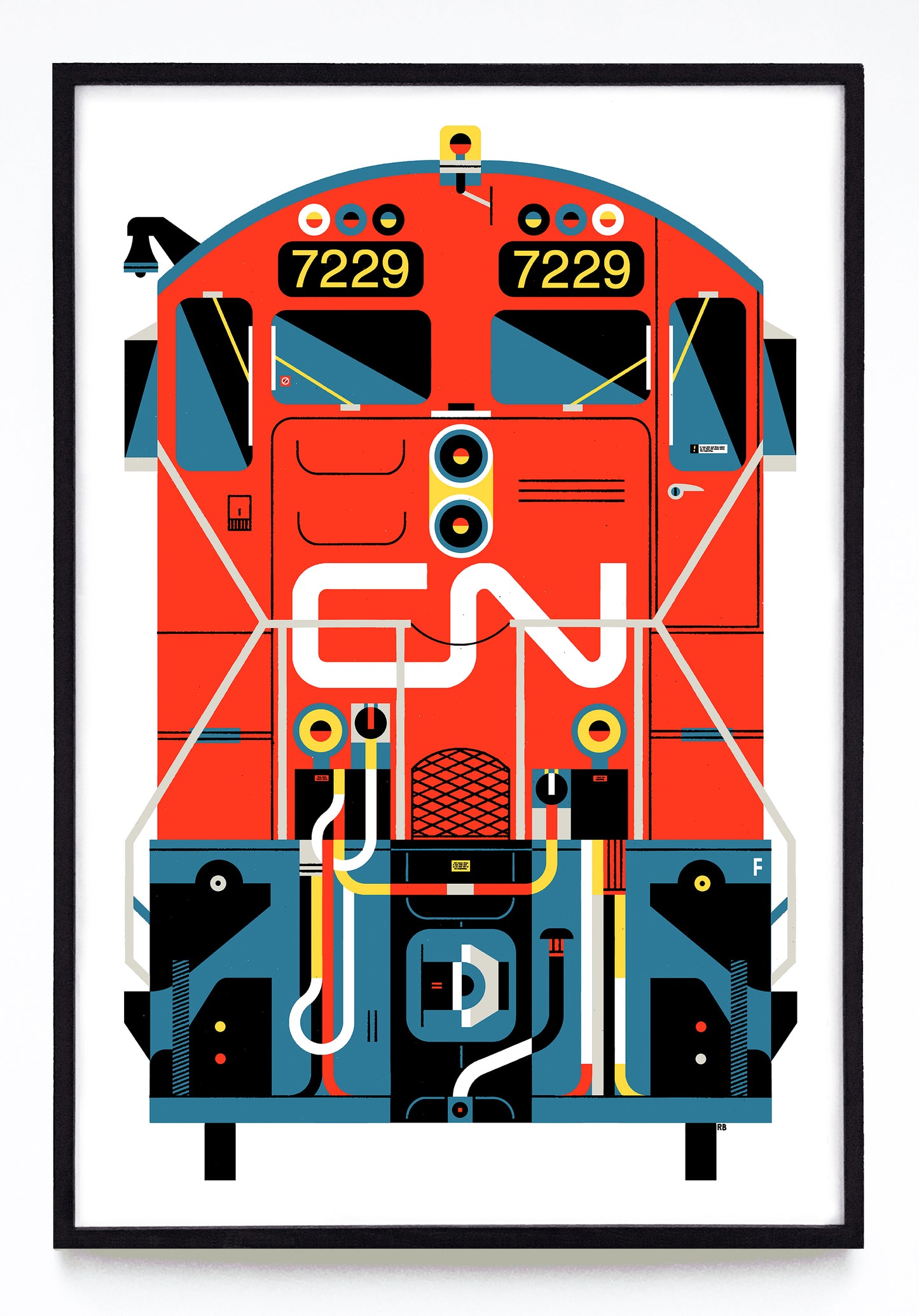 Locomotives print series