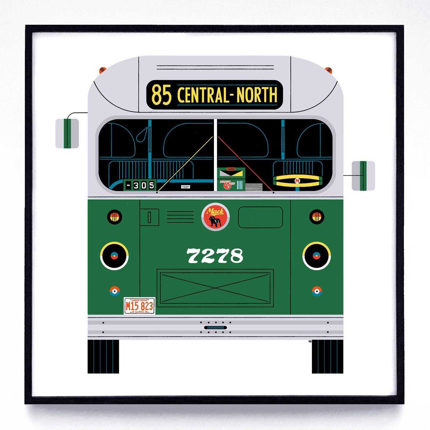 Buses print series