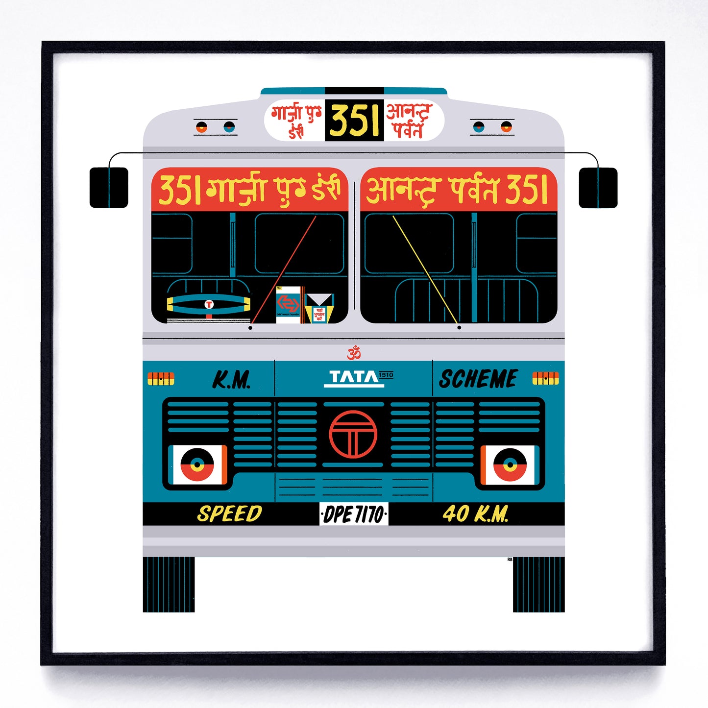 International Buses print series