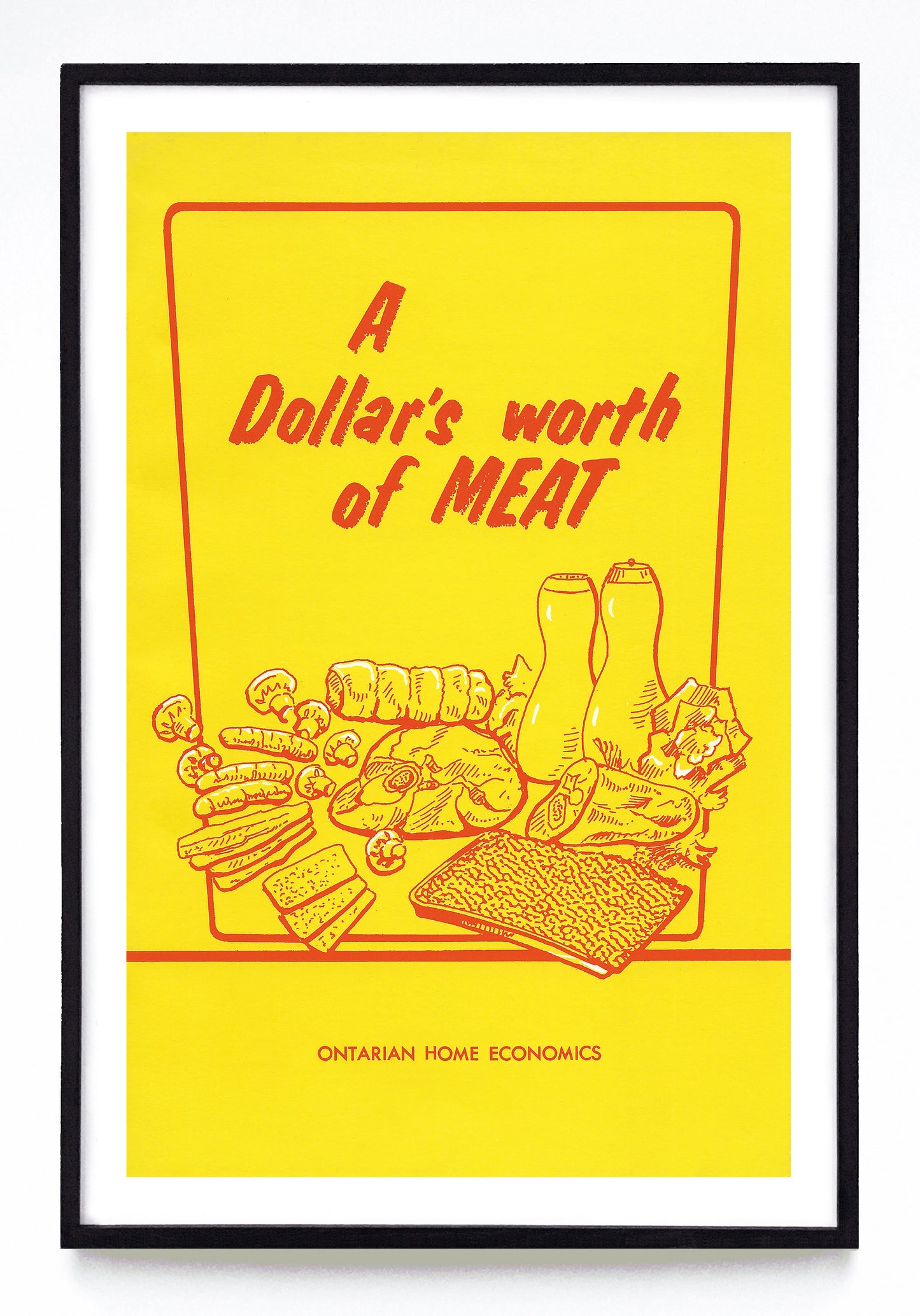"A Dollar's Worth of Meat" print (1971)
