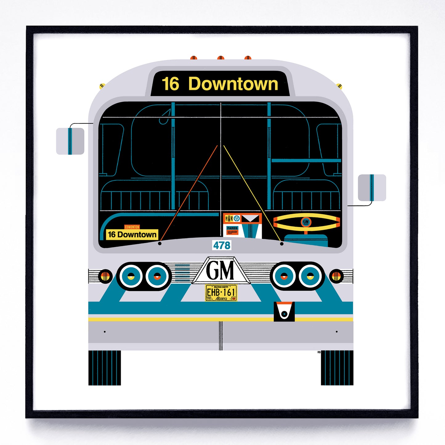 Buses print series