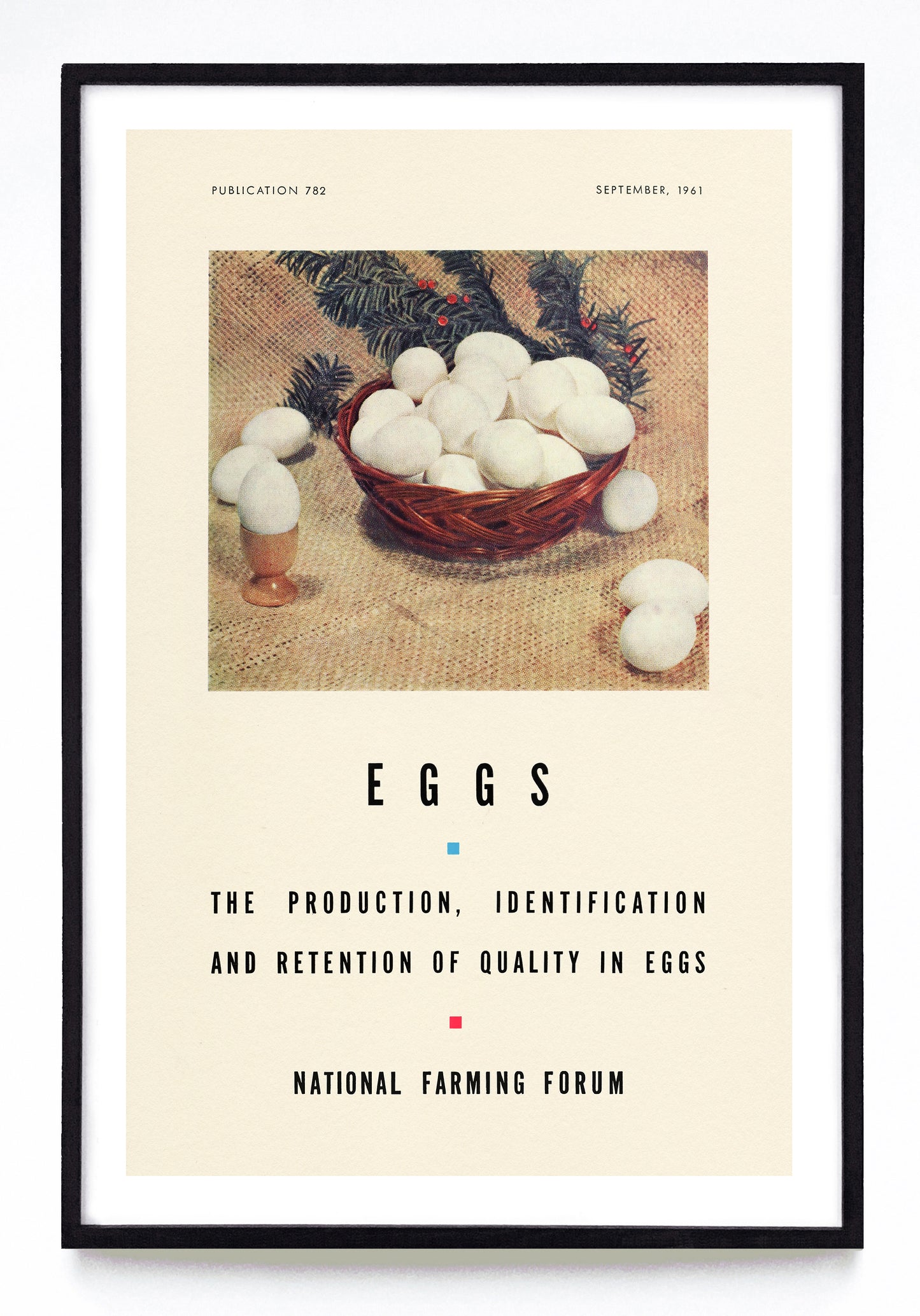 "Eggs: the Production, Identification and Retention of Quality in Eggs" print (1961)