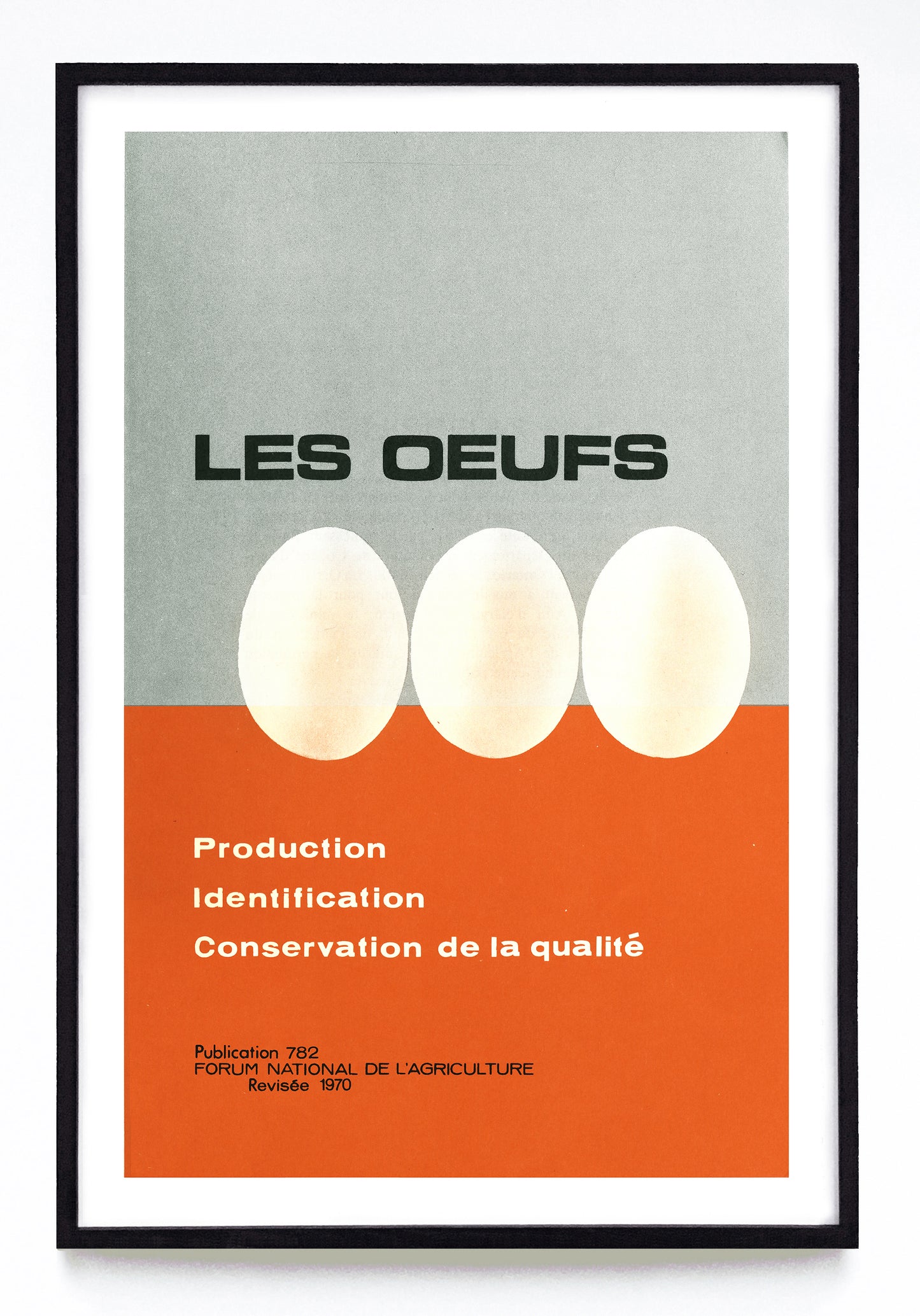 "Les Oeufs: Production, Identification, Conservation de la Qualité" print (1970)