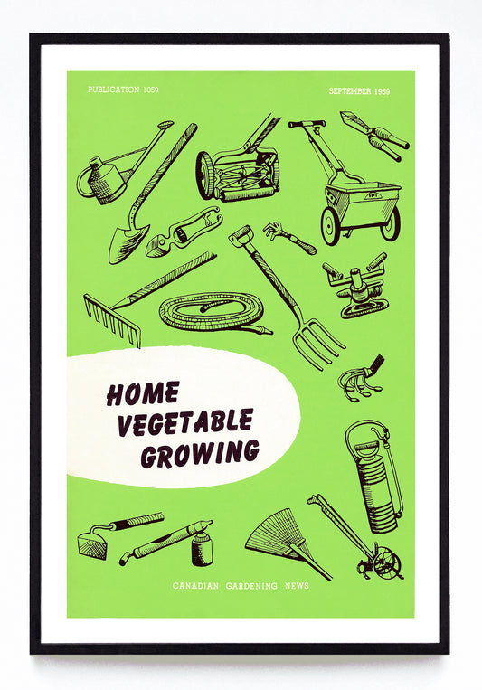 "Home Vegetable Growing" print (1959)