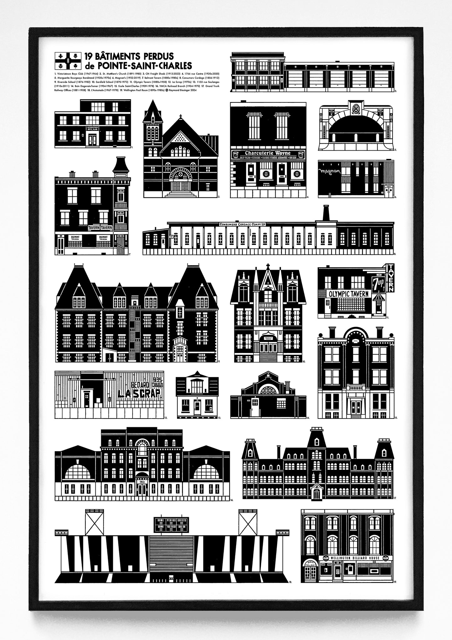 Lost Buildings print series