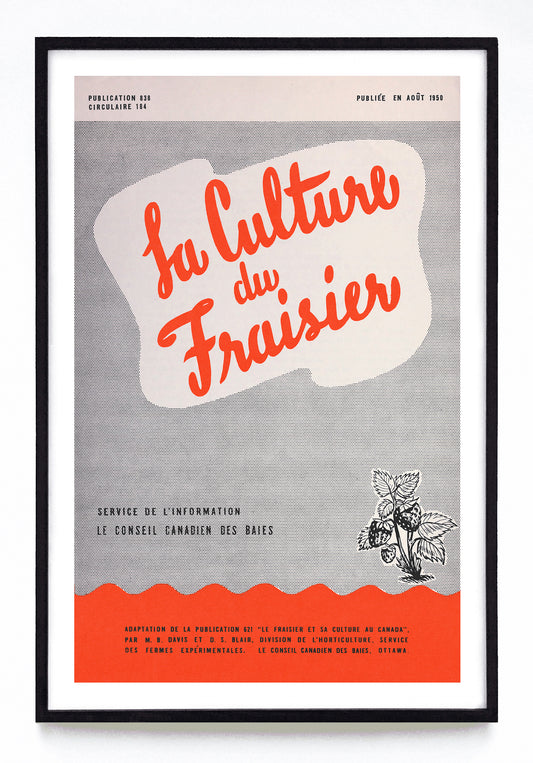 "La Culture du Fraisier" print (1950)