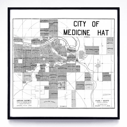 “City of Medicine Hat Alberta” print by Fuce & Scott (1913)