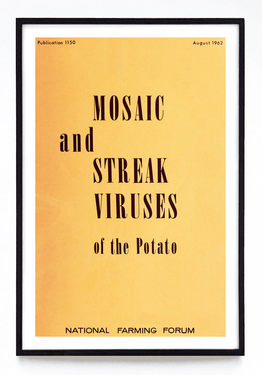 "Mosaic and Streak Viruses of the Potato" print (1962)