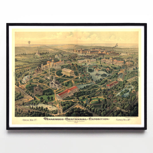 “Tennessee Centennial Exposition, Nashville, Tennessee” print by the Henderson Lithographic Co. (1897)