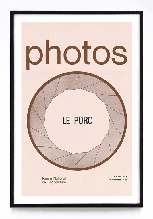 "Photos: Le Porc" print (1971)