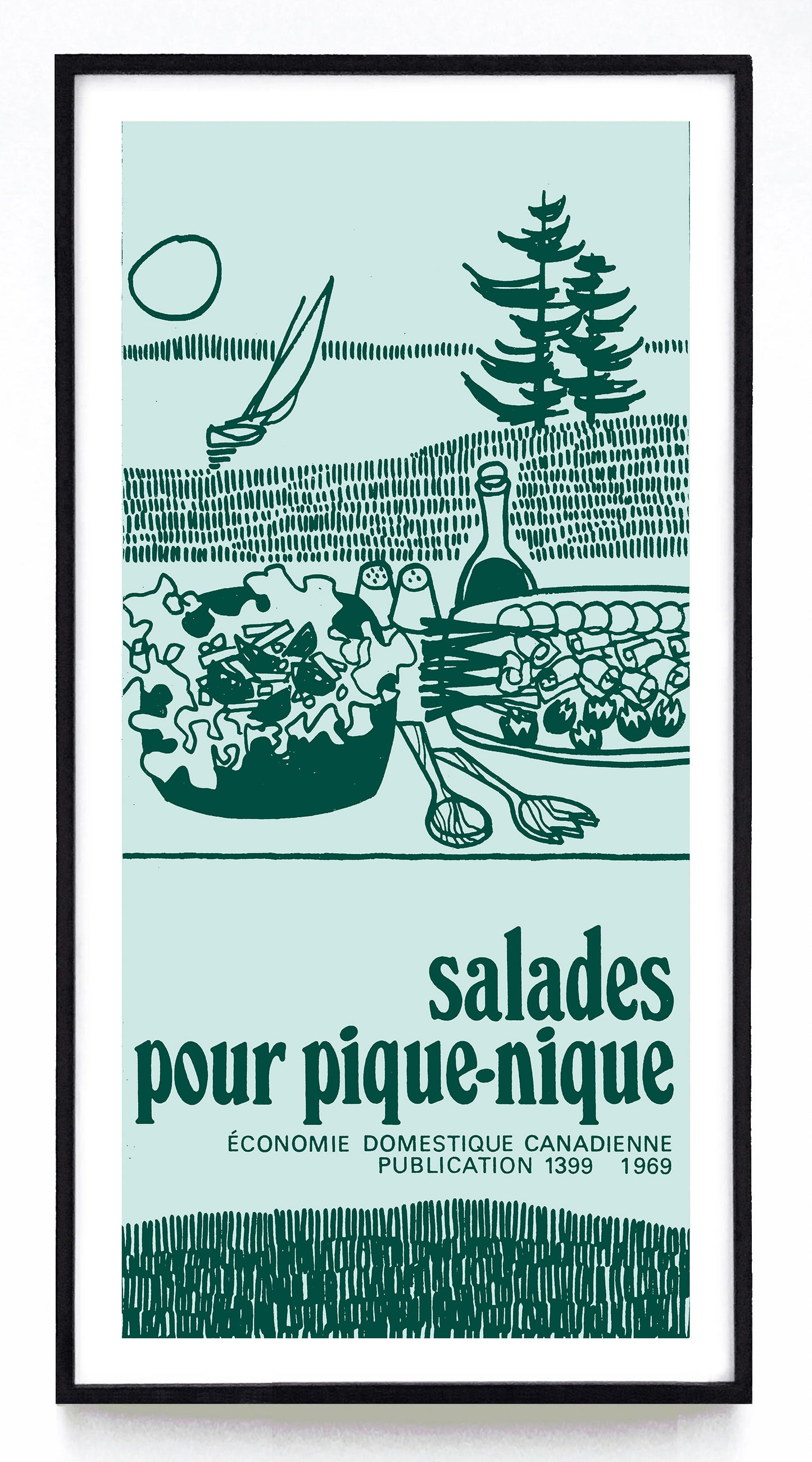 "Outdoor Salads" and "Salades Pour Pique-Nique" prints (1969)