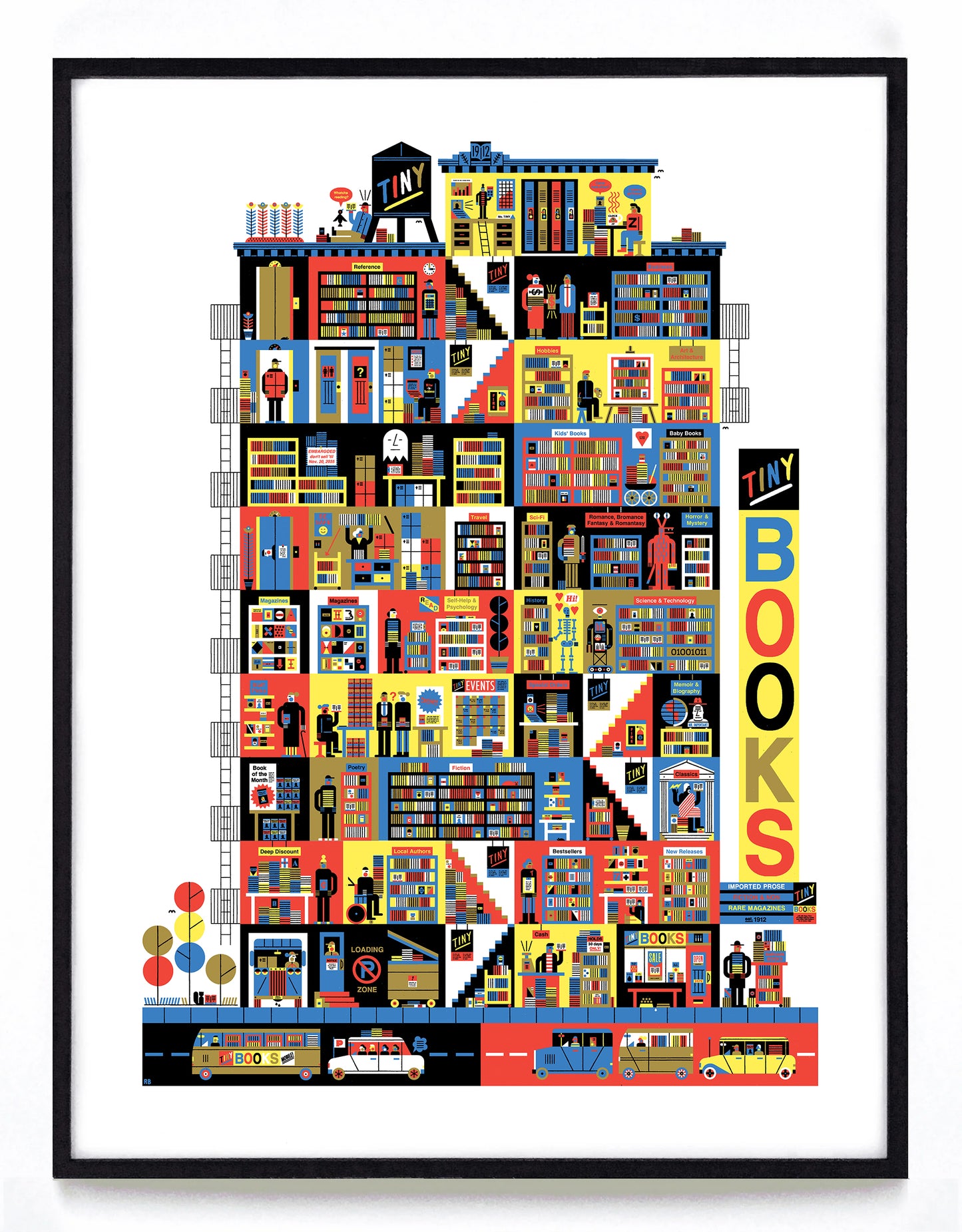 "Tiny Books" print