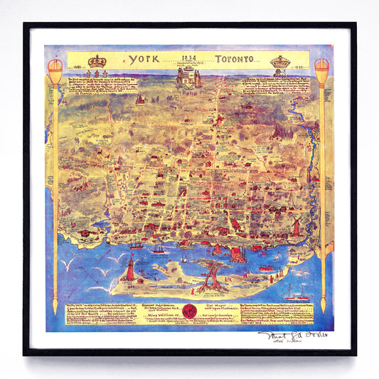 “York 1834 Now Incorporated as the City of Toronto” print by Esther G. A. Foster (1934)