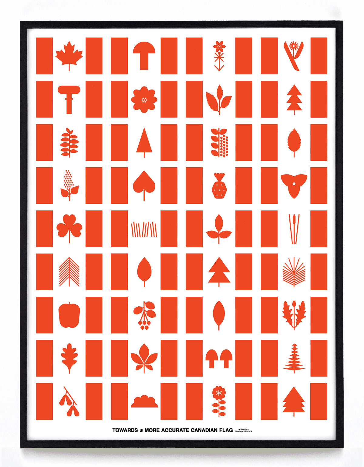 "Towards a More Accurate Canadian Flag" print