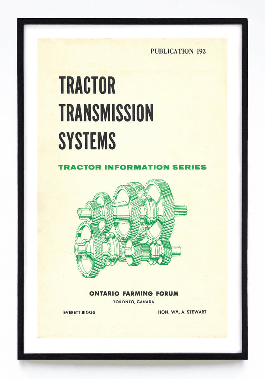 "Tractor Transmission Systems" print (1965)