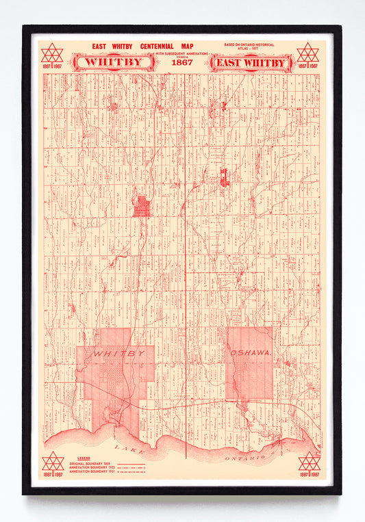 “East Whitby Centennial Map” print by Anonymous (1967)