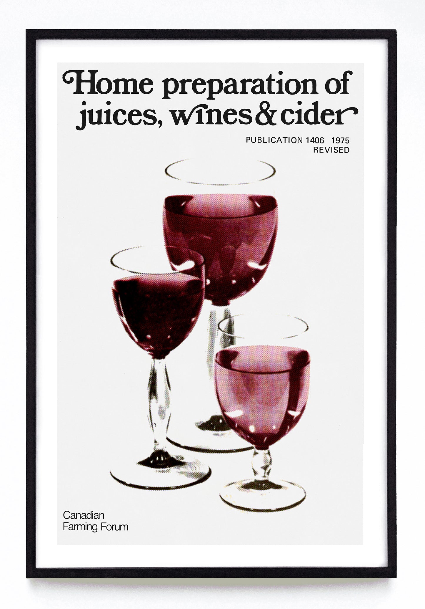 "Home Preparation of Juices, Wines and Cider" print (1975)