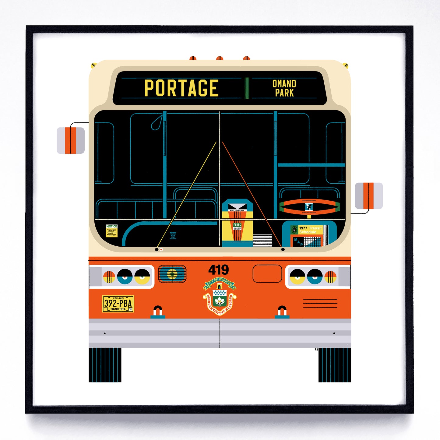 International Buses print series