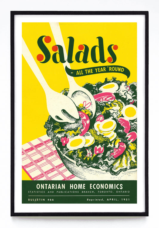 "Salads All the Year 'Round" print (1951)