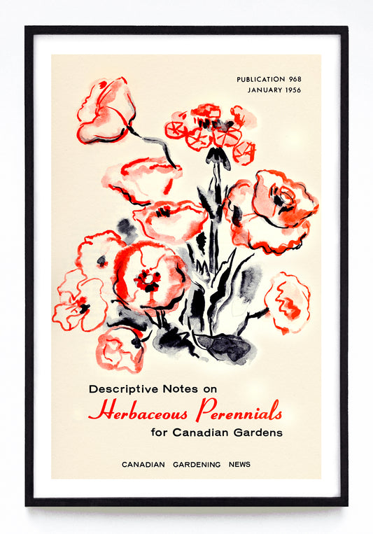 "Descriptive Notes on Herbaceous Perennials for Canadian Gardens" print (1956)