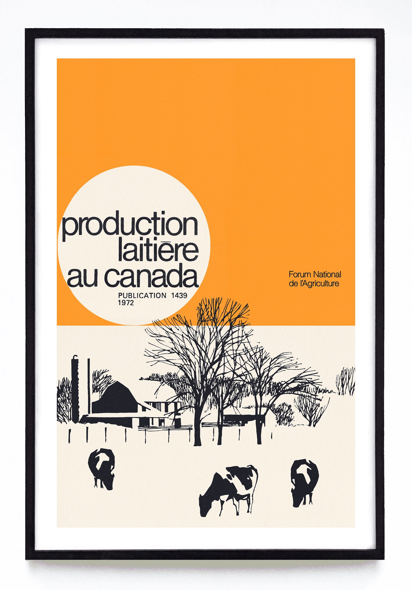 "Production Laitiēre au Canada" print (1972)