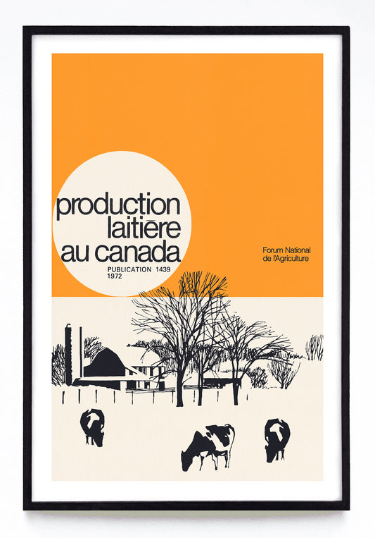 "Production Laitiēre au Canada" print (1972)