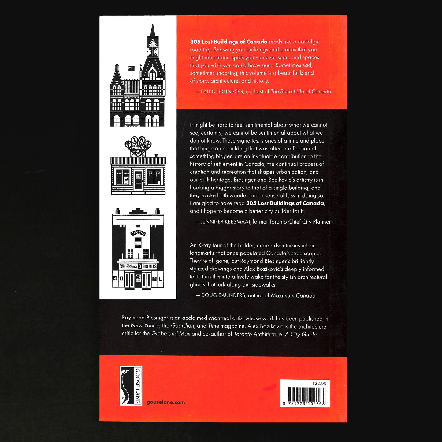 "305 Lost Buildings of Canada" signed softcover