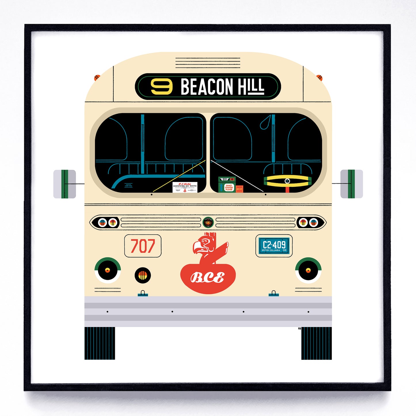 Buses print series