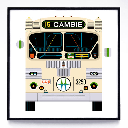 Buses print series