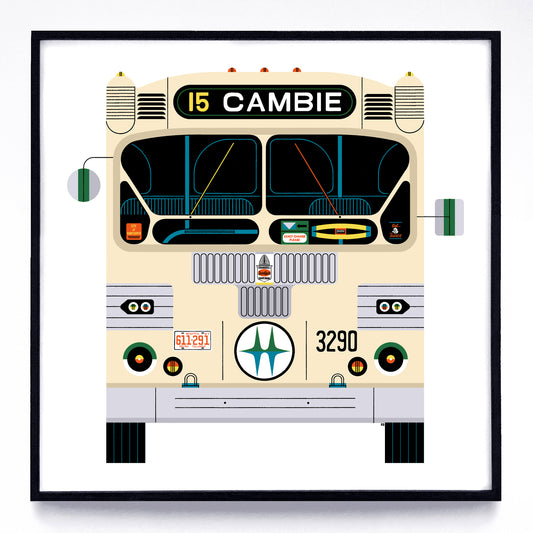 Buses print series