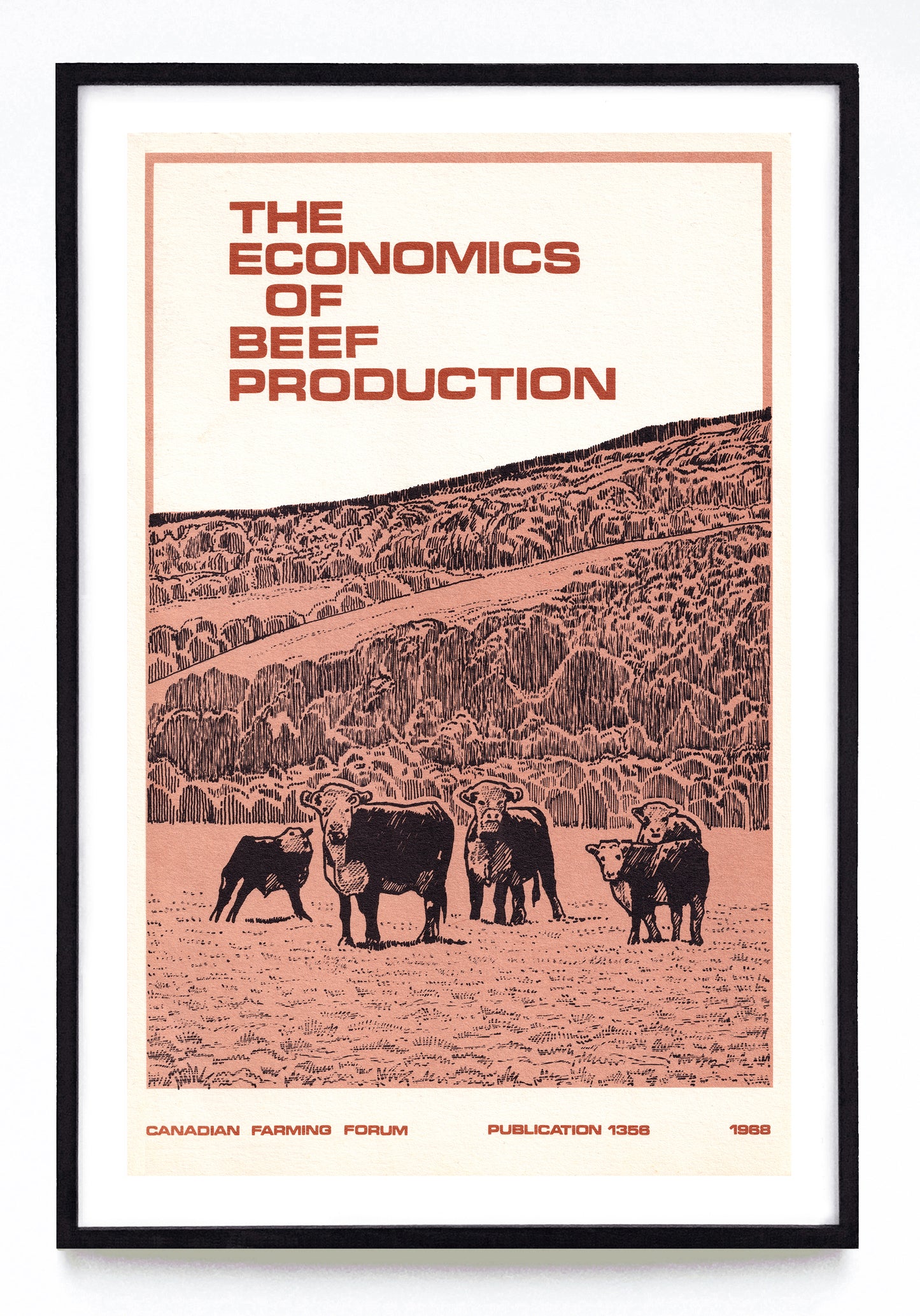 "The Economics of Beef Production" print (1968)