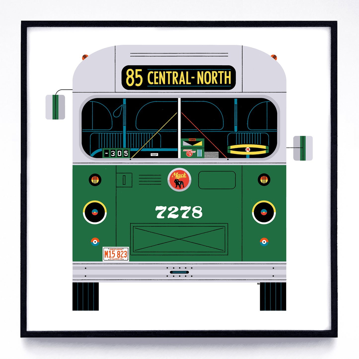 Buses print series