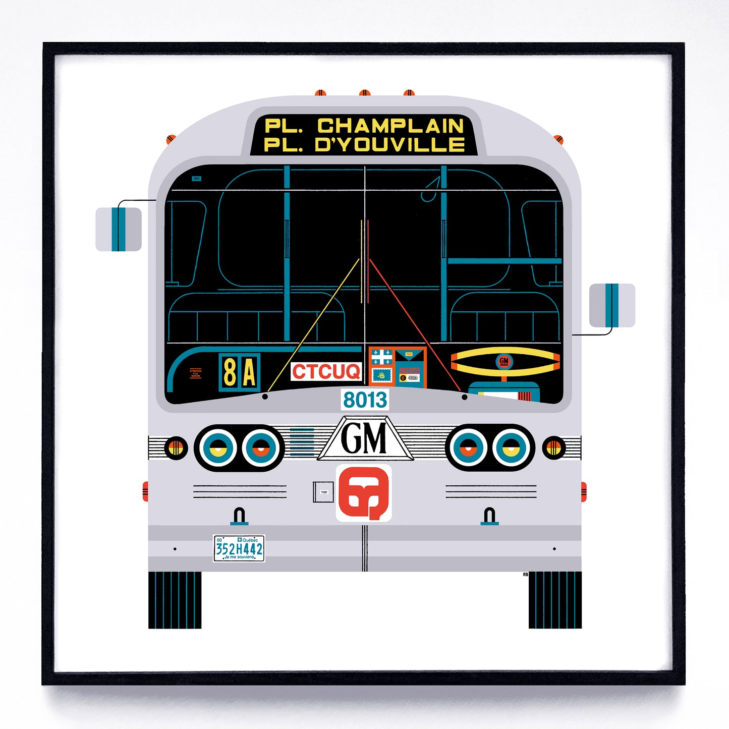 Buses print series