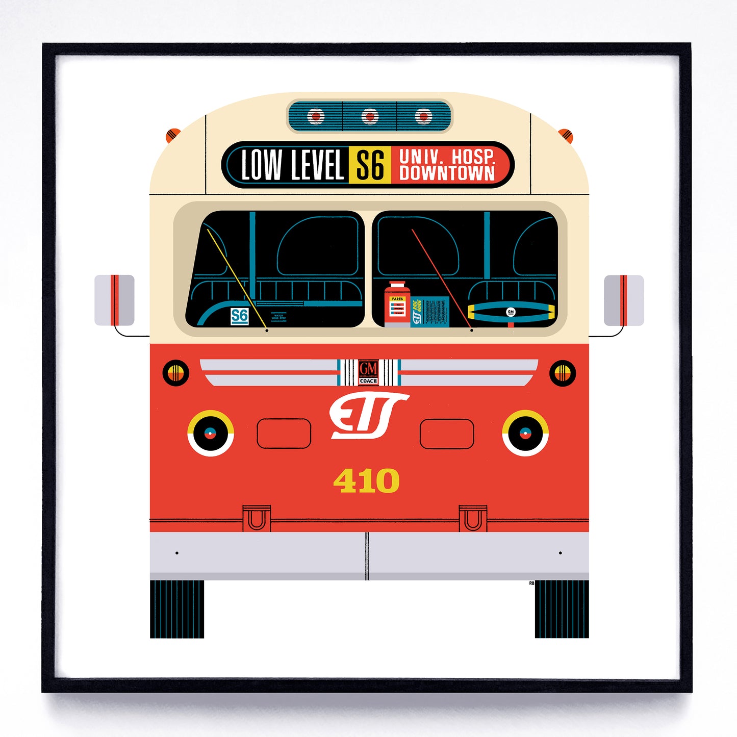 Buses print series