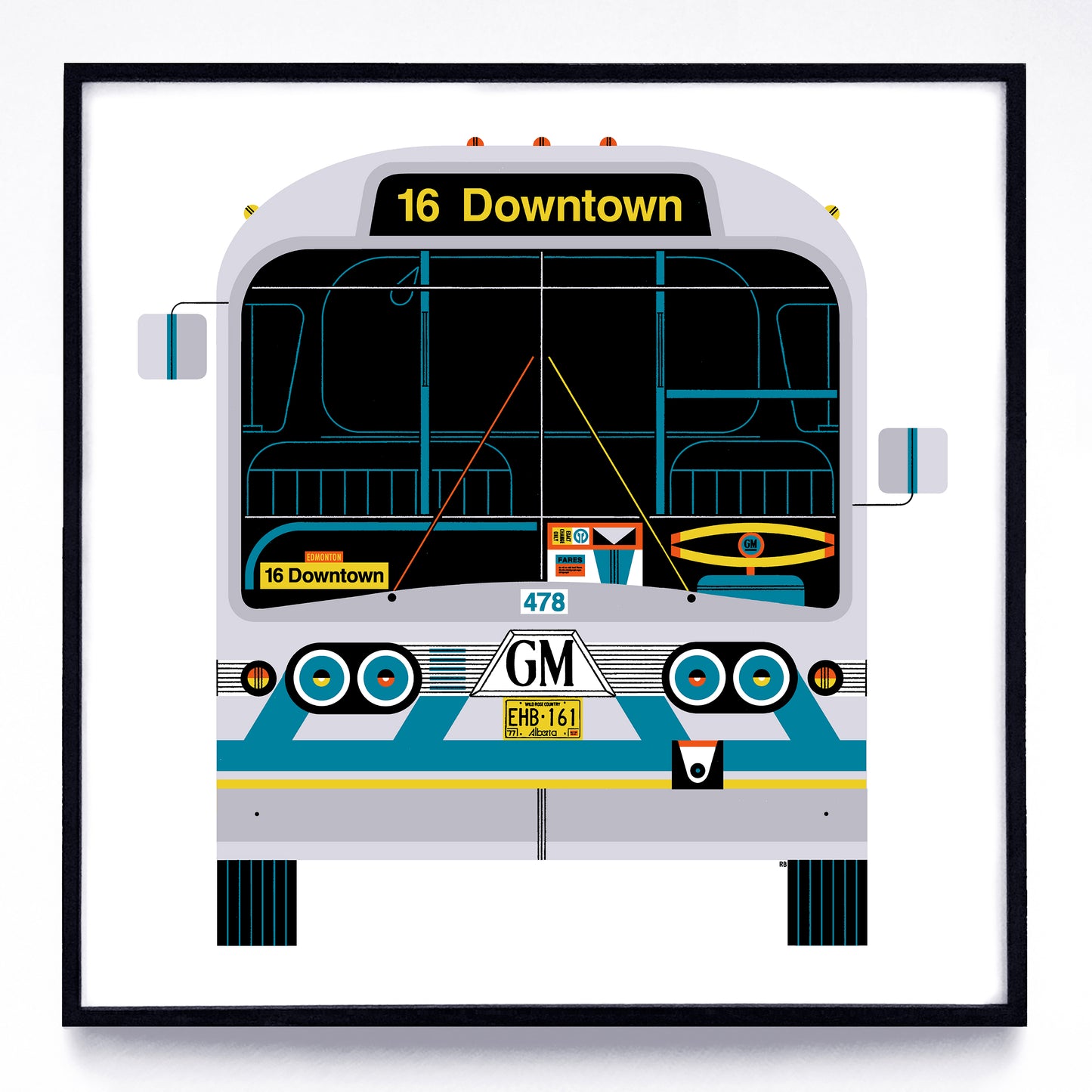 Buses print series