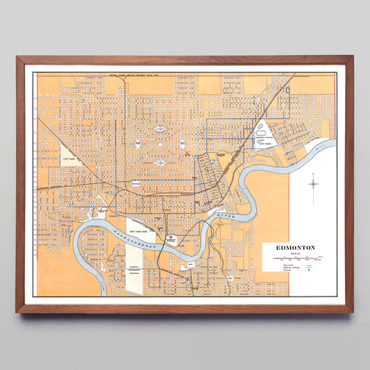 "Edmonton" print by the Canadian Department of the Interior (1915)