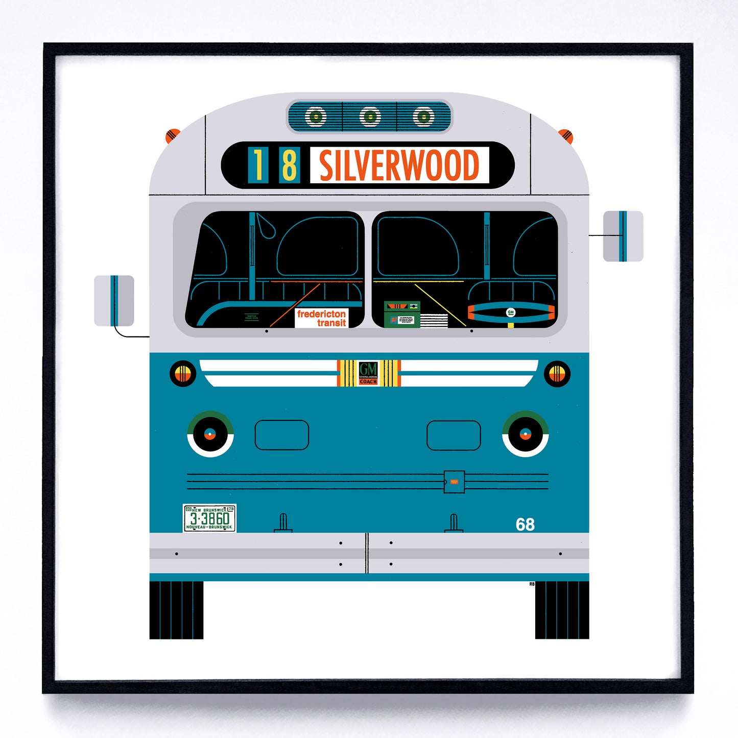 Buses print series