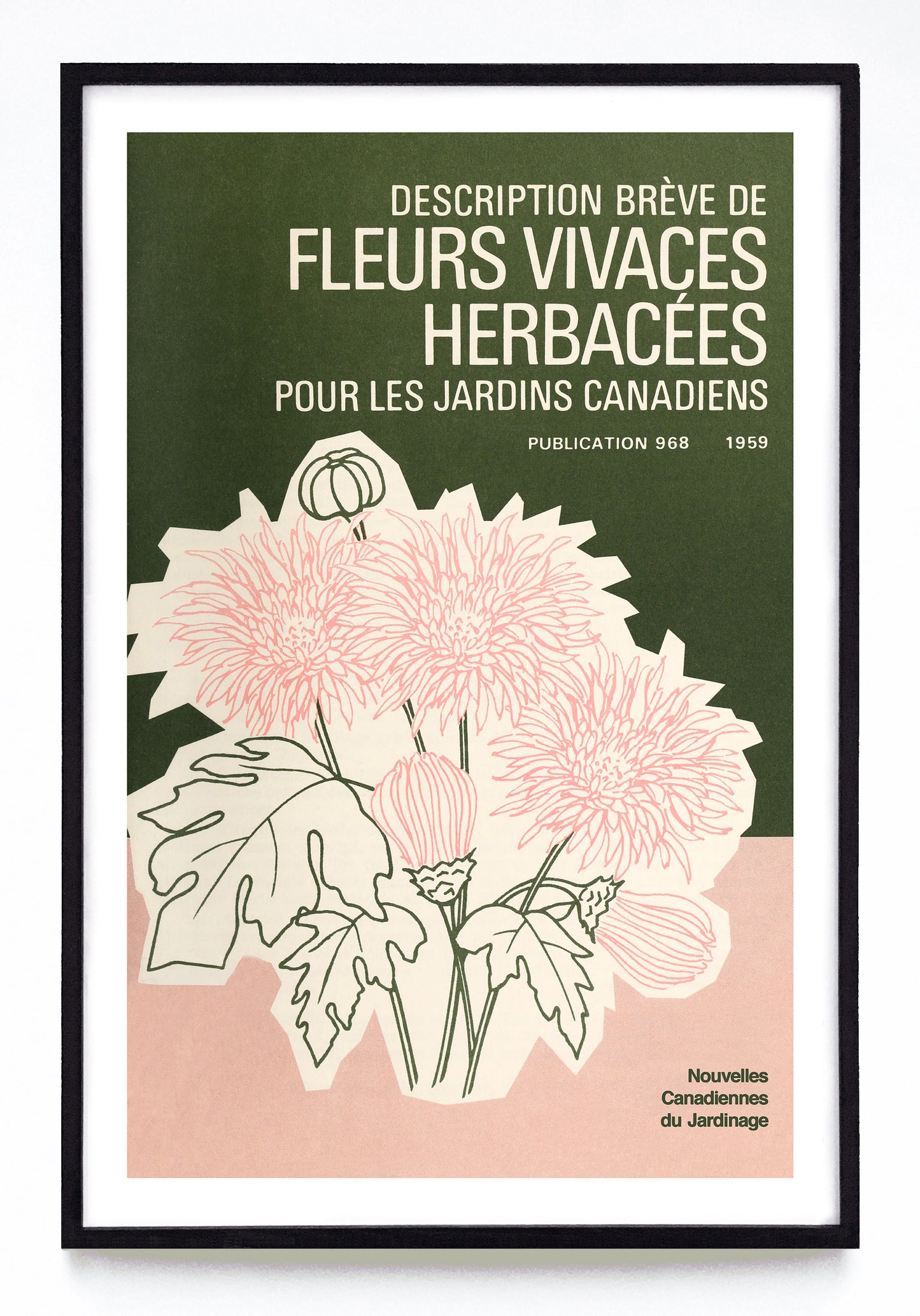 "Description Brève de Fleurs Vivaces Herbacées pour les Jardins Canadiens" print (1959)