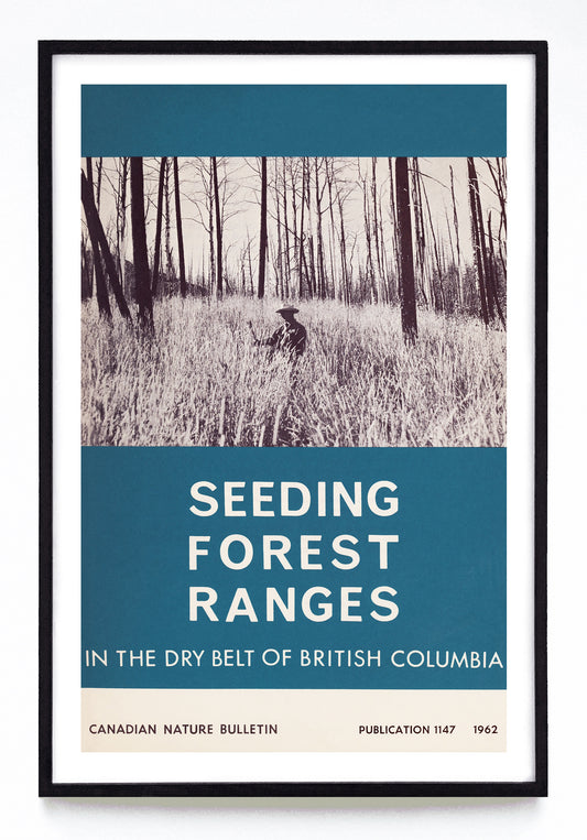 "Seeding Forest Ranges in the Dry Belt of British Columbia" print (1962)