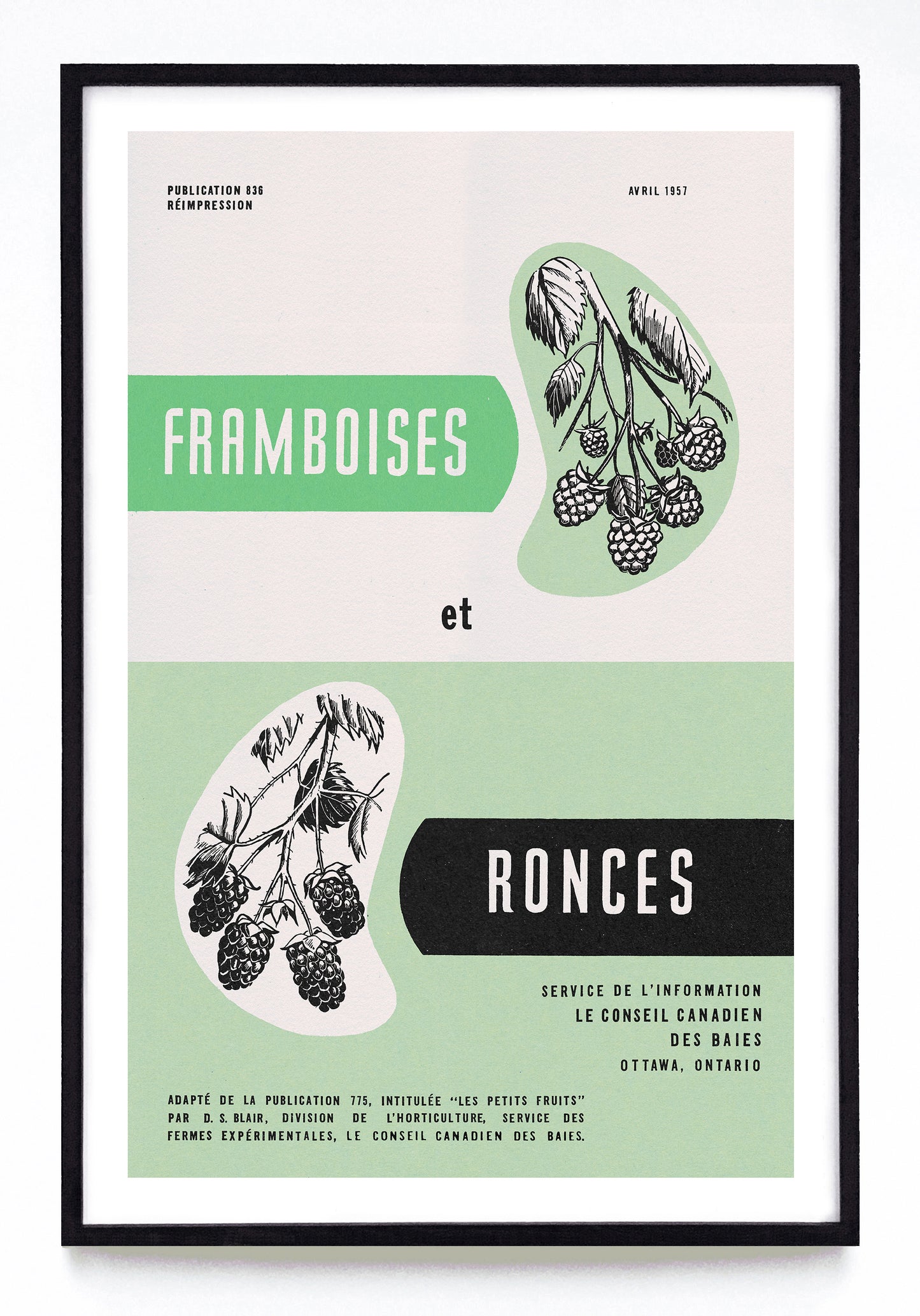 "Framboises et Ronces" print (1957)