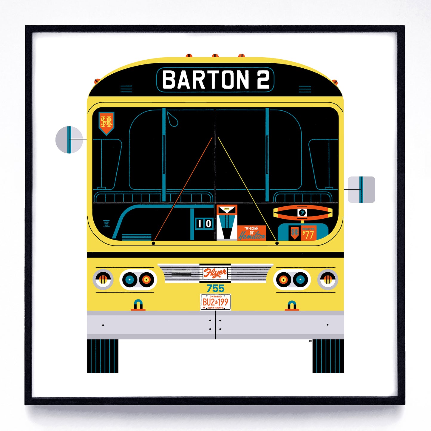 Buses print series