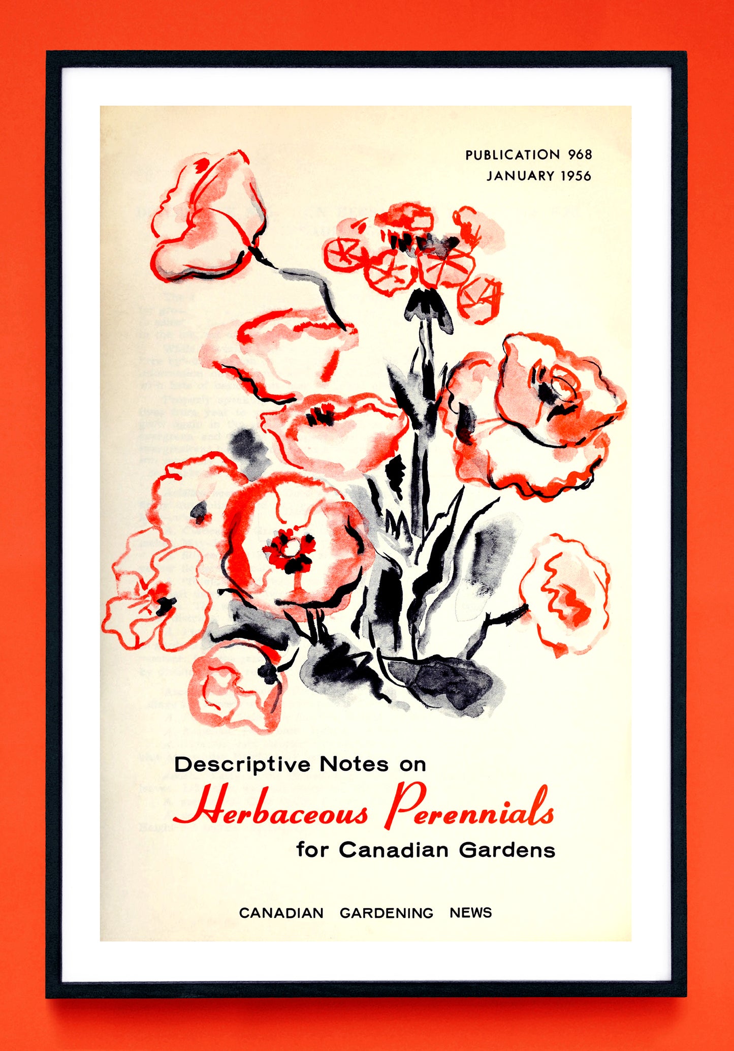 "Descriptive Notes on Herbaceous Perennials for Canadian Gardens" print (1956)