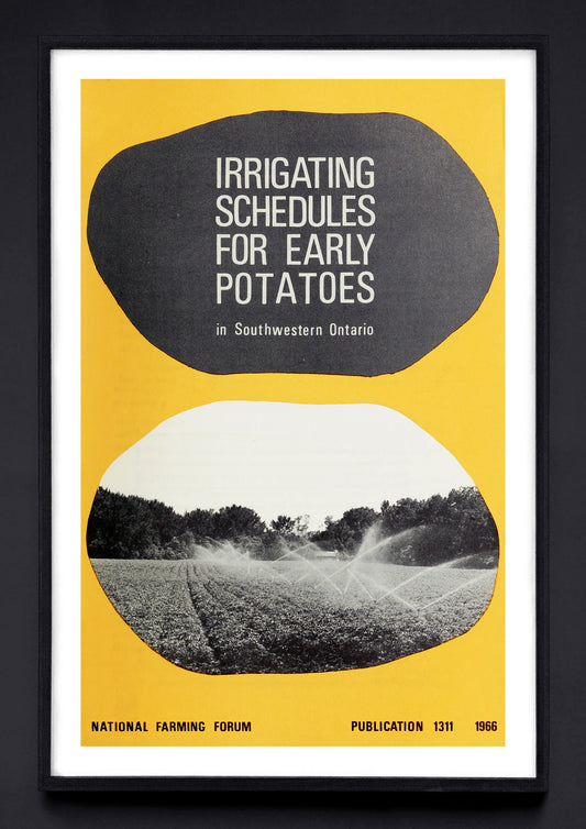 "Irrigating Schedules for Early Potatoes in Southwestern Ontario" print (1966)