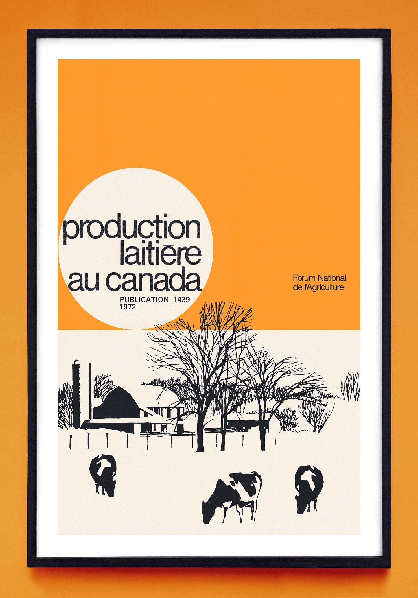 "Production Laitiēre au Canada" print (1972)