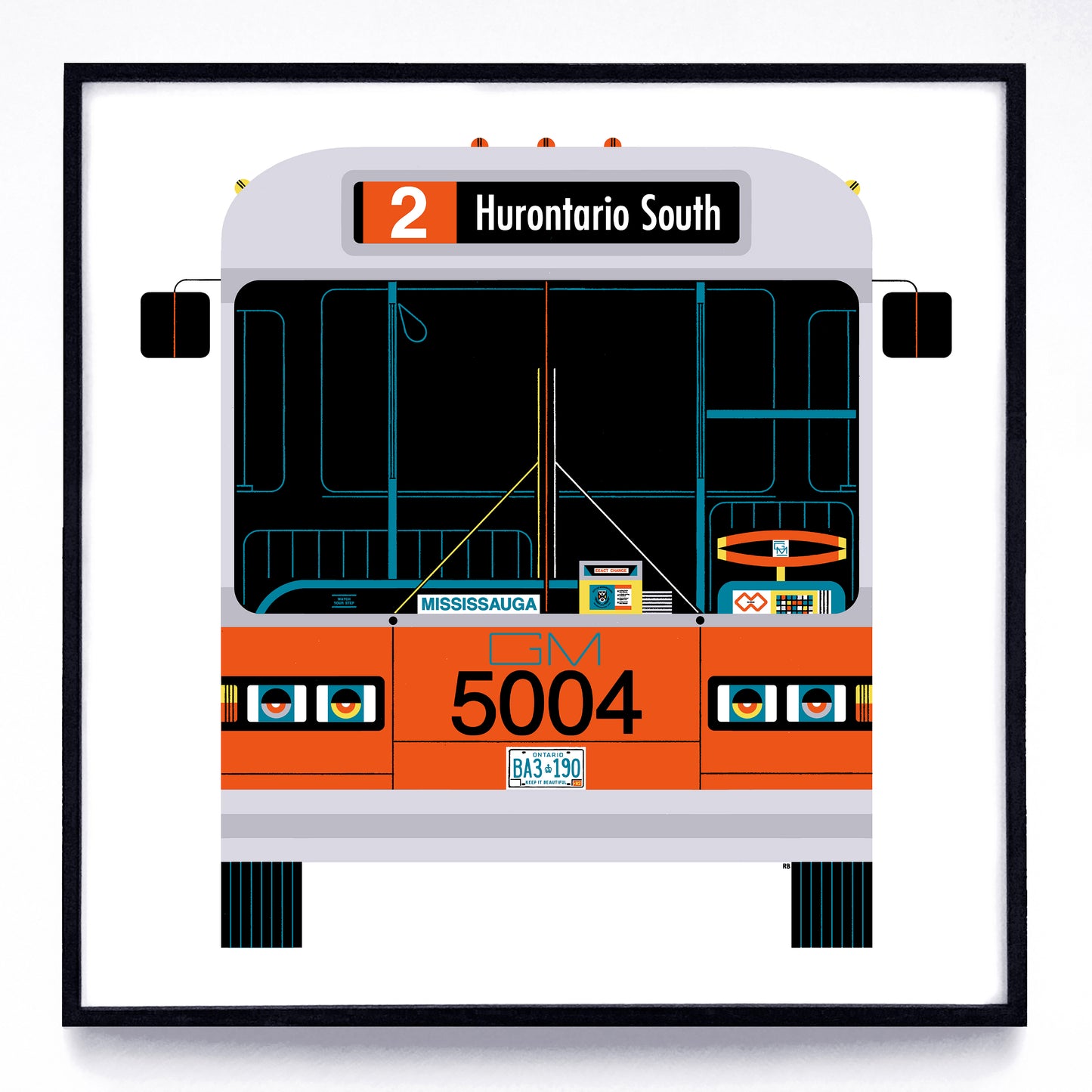 Buses print series