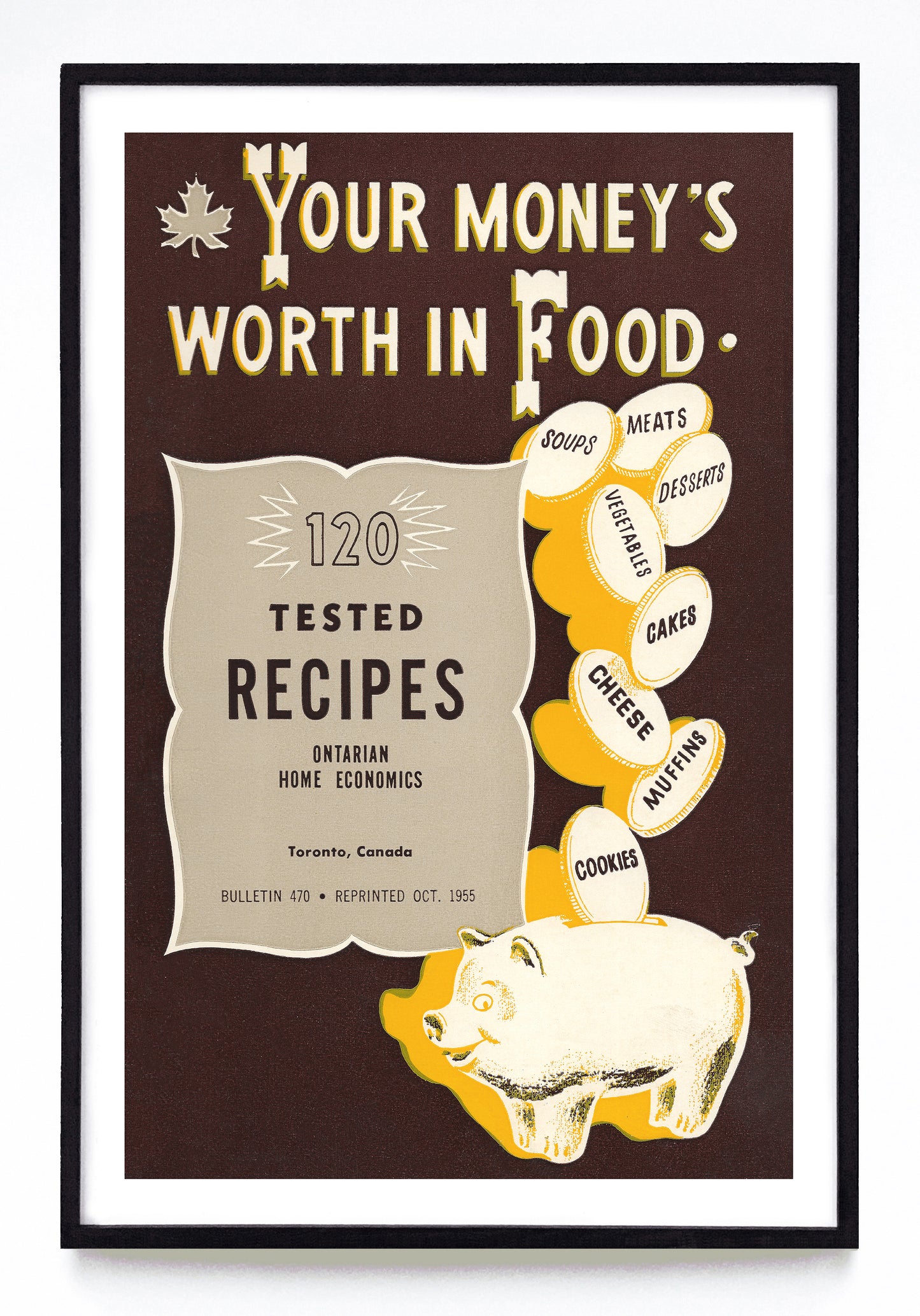 "Your Money's Worth in Food" print (1955)