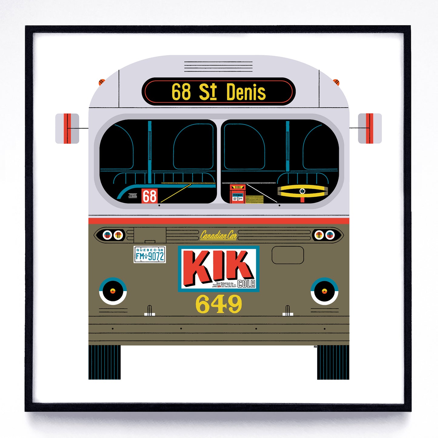 Buses print series