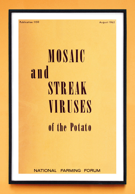 "Mosaic and Streak Viruses of the Potato" print (1962)
